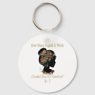 How Many Nights Reading 67 Funny Meme Six Seven Te Keychain