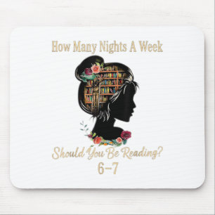 How Many Nights Reading 67 Funny Meme Six Seven Te Mouse Pad