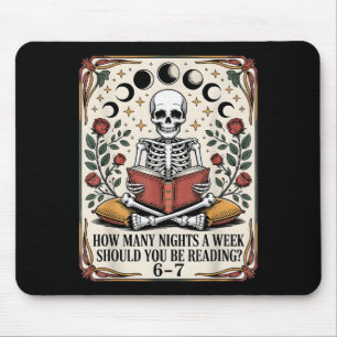 How Many Nights Reading Meme 6 7 Funny Book Lover  Mouse Pad