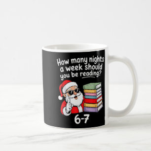 How Many Nights Reading Teacher 67 Christmas Six S Coffee Mug