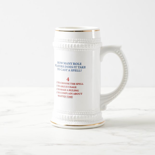 How Many Players to Cast a Spell Beer Stein (Right)
