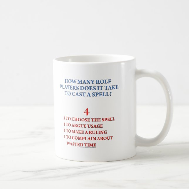 How Many Players to Cast a Spell Coffee Mug (Right)