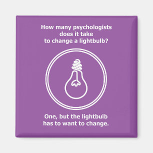 How many psychologists lightbulb humor joke magnet