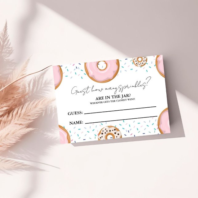 How Many SPrinkles In the Jar Baby Shower Game Enclosure Card (Creator Uploaded)
