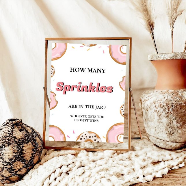 How Many SPrinkles In the Jar Baby Shower Game  Poster (Creator Uploaded)