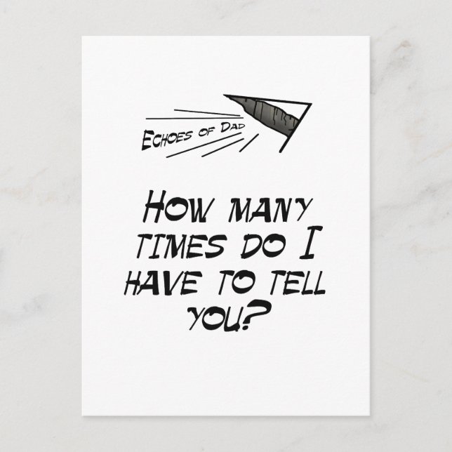 How many times? postcard (Front)