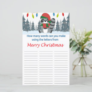 How many words can you make from Merry Christmas