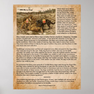 How Mercy Dogs Saved WWI Soldiers on Battlefields Poster