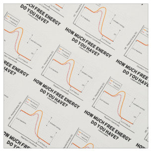 How Much Free Energy Do You Have? Chemistry Humour Fabric