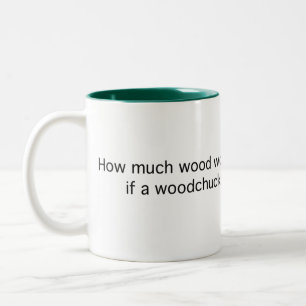 How Much Would a Woodchuck Two-Tone Coffee Mug