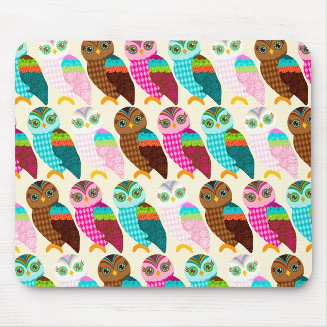 How Now Little Owls? Mouse Pad (Front)