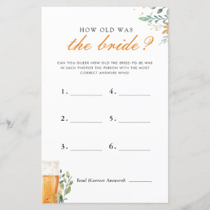 How Old Was Bride Love is Brewing Bridal Shower