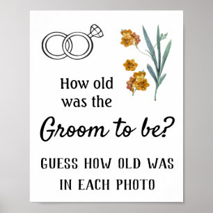 How old was the Groom to be? Flowers Poster