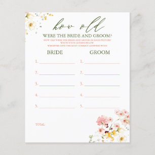 How Old Were The BRIDE AND GROOM Game