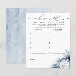 How Old Were The BRIDE AND GROOM Game