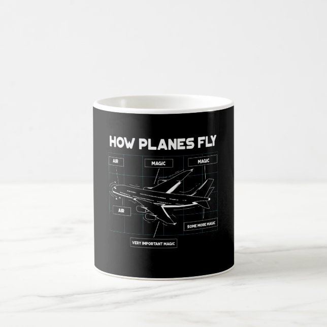 How Planes Fly For Student Pilots And Flight Coffee Mug (Center)