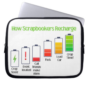 How Scrapbookers Recharge Laptop Sleeve