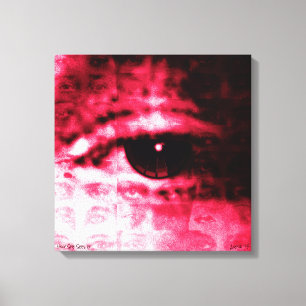 "How She Sees It" by Aleta ~ 18x18 Digital Collage Canvas Print