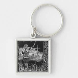 How Sir Bedivere Cast the Sword Excalibur Keychain