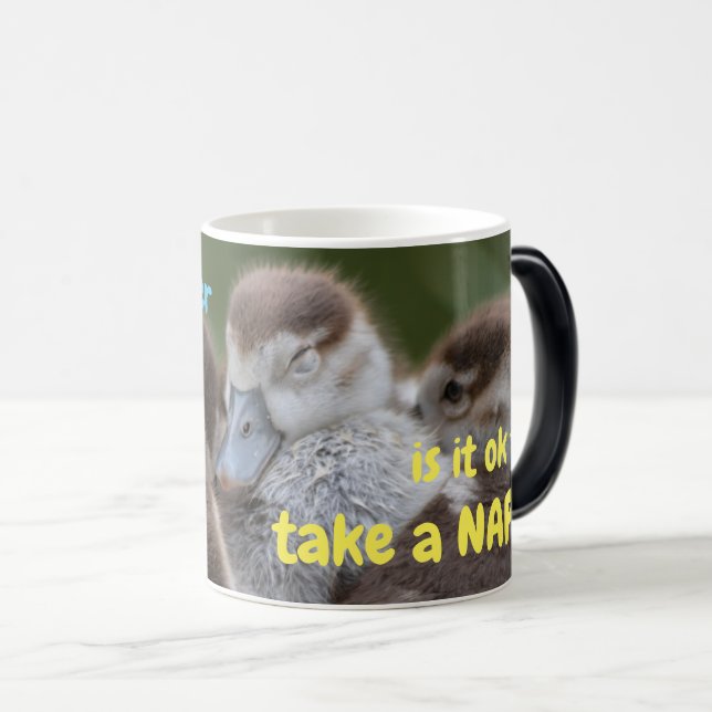 How soon after waking up is it ok to take a nap? magic mug (Front Right)