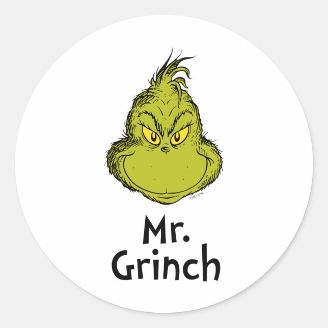 How Stole Christmas Mr  Classic Round Sticker (Front)