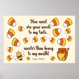 How Sweet Are Your Words Candy Corn Poster