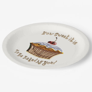 How Sweet It Is HOLIDAY TREAT DESSERT Paper Plate