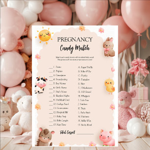How Sweet It Is Pregnancy Candy Match Game