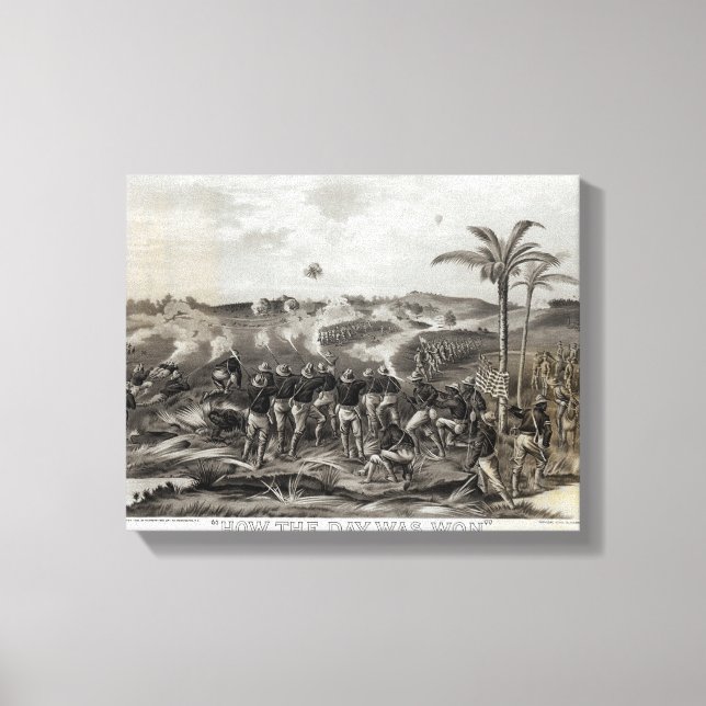 How the Day was Won Charge of the Tenth Canvas Print (Front)