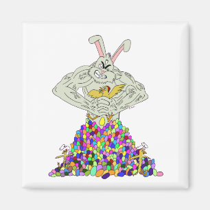How the Easter Bunny gets his eggs  Magnet