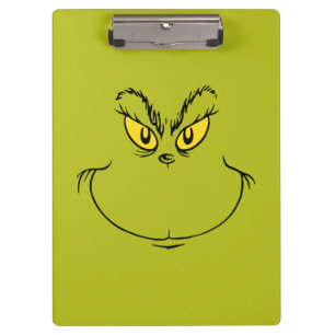 How the Grinch Stole Christmas Face Clipboard