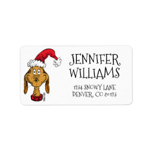 How the Grinch Stole Christmas   Max is Nice Label