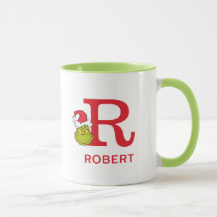 How the Grinch Stole Christmas   Name & Monogram R Mug