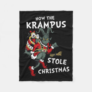 How The Krampus Stole Christmas Fleece Blanket