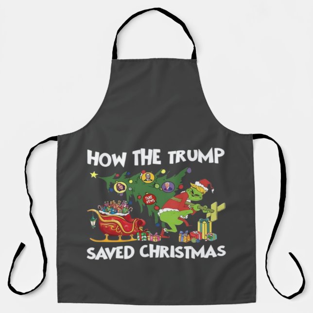 How The Trump Saved Christmas Apron (Front)