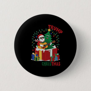 How The Trump Saved Christmas Funny Holiday Christ 2 Inch Round Button