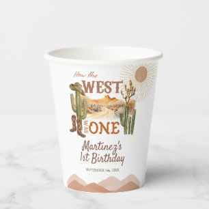 How The West Was One Birthday Party Cowboy Paper Cups