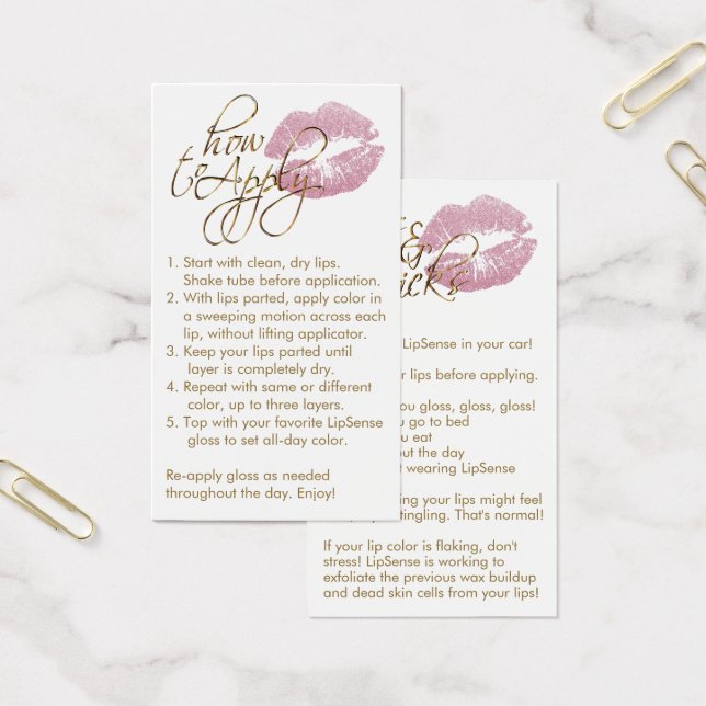 How to Apply -  Pink Lips (Office)