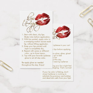 How to Apply - Red Glitter Lips