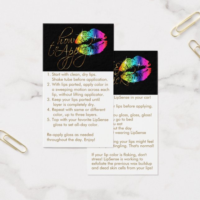 How to Apply & Tips -  Rainbow Lips (Office)