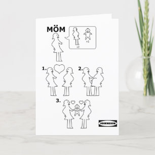 How to Assemble a Gay Mom Instruction Sheet Parody Holiday Card