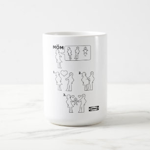 How to Assemble a Mom Instruction Sheet Parody Coffee Mug