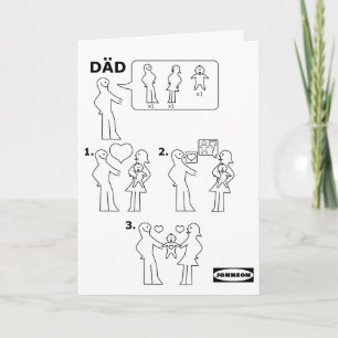 How to Assemble an Adoptive Dad Instruction Sheet Card