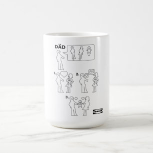 How to Assemble an Adoptive Dad Instruction Sheet Coffee Mug