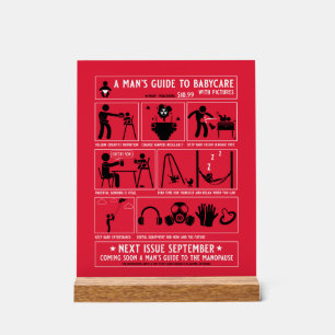 How To Be A Dad Guide Acrylic Sign