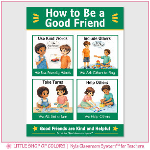 How to Be a Good Friend Classroom Anchor Chart