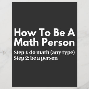 How To Be A Math Person