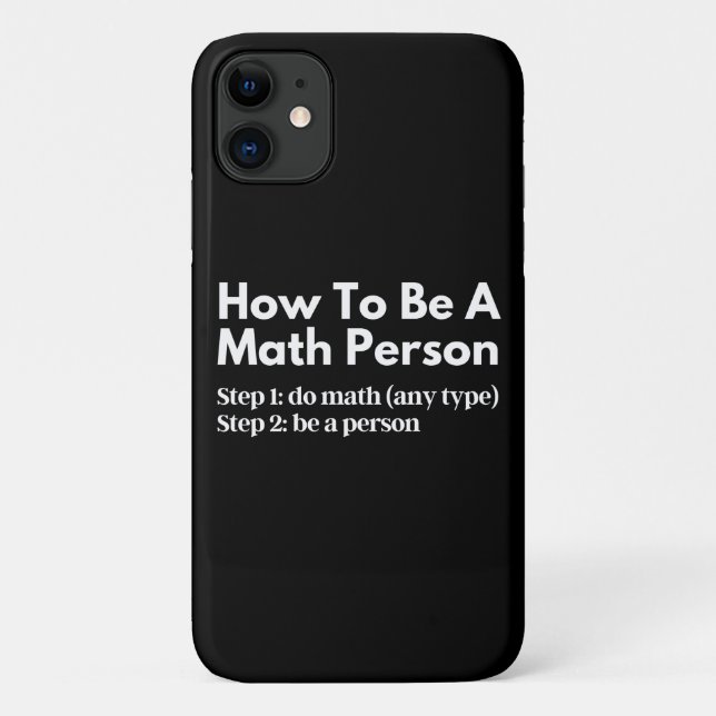 How To Be A Math Person Case-Mate iPhone Case (Back)