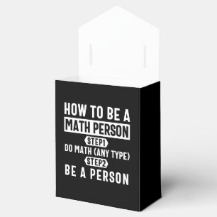 How To Be A Math Person Favor Box