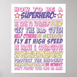 How to be a Superhero Poster